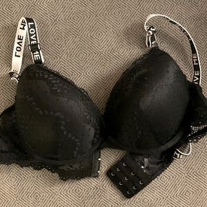 Gently used black lace bra